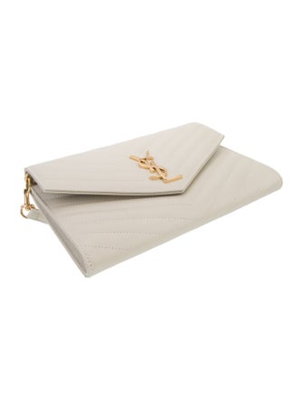 Saint Laurent Leather Cassandre 2024