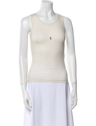 Saint Laurent Wool Scoop Neck Top