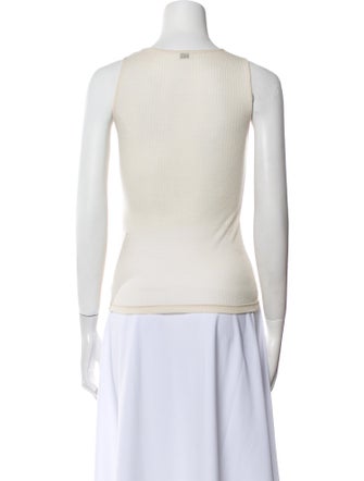 Saint Laurent Wool Scoop Neck Top