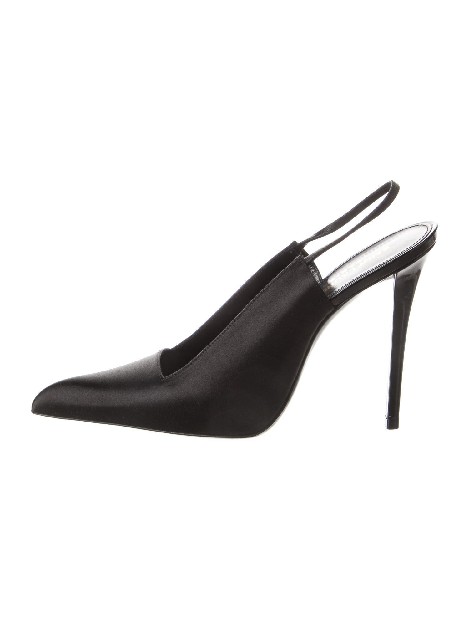 Saint Laurent Satin Slingback Pumps