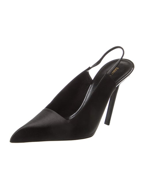 Saint Laurent Satin Slingback Pumps