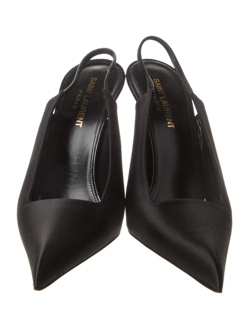 Saint Laurent Satin Slingback Pumps