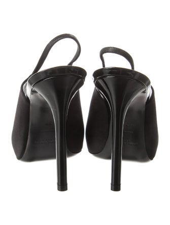 Saint Laurent Satin Slingback Pumps
