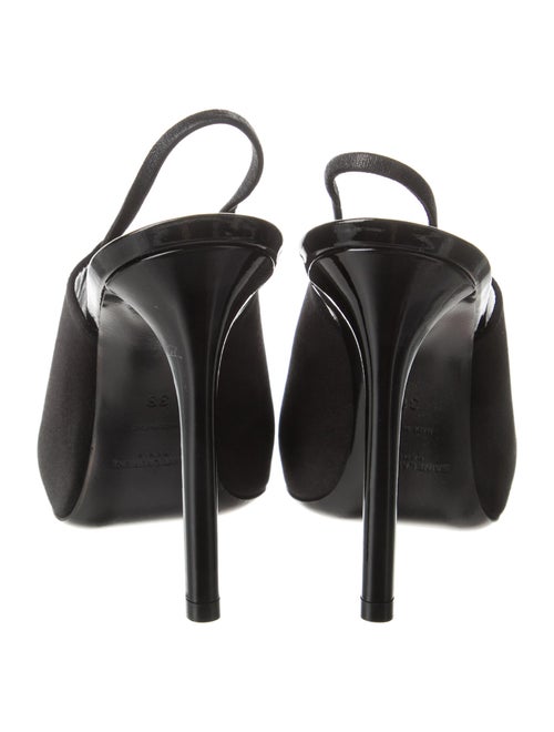 Saint Laurent Satin Slingback Pumps