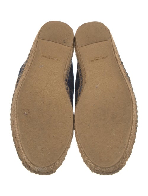 Saint Laurent Denim Embroidered Accent Espadrilles
