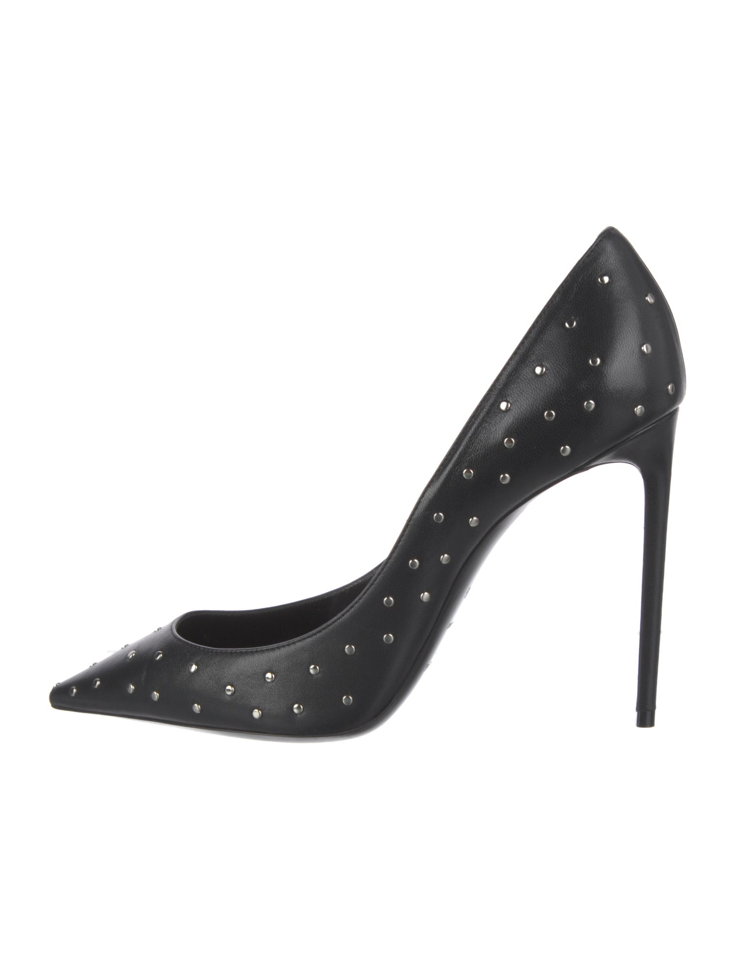 Saint Laurent Leather Studded Accents Pumps