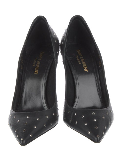 Saint Laurent Leather Studded Accents Pumps