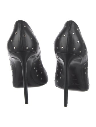 Saint Laurent Leather Studded Accents Pumps