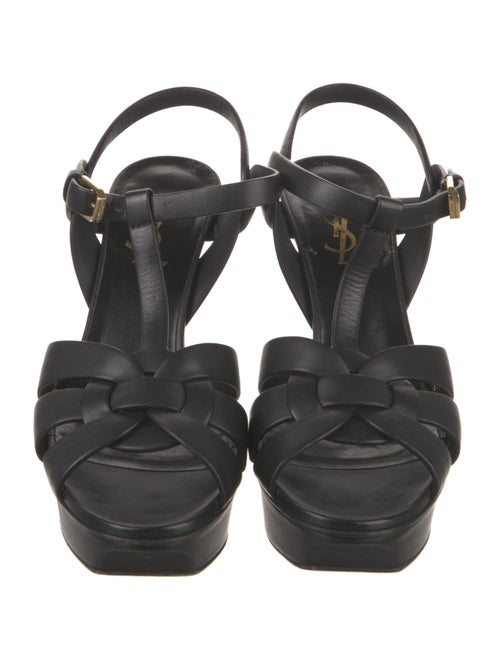Saint Laurent Leather T-Strap Pumps