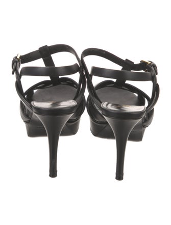 Saint Laurent Leather T-Strap Pumps