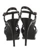 Saint Laurent Patent Leather T-Strap Sandals