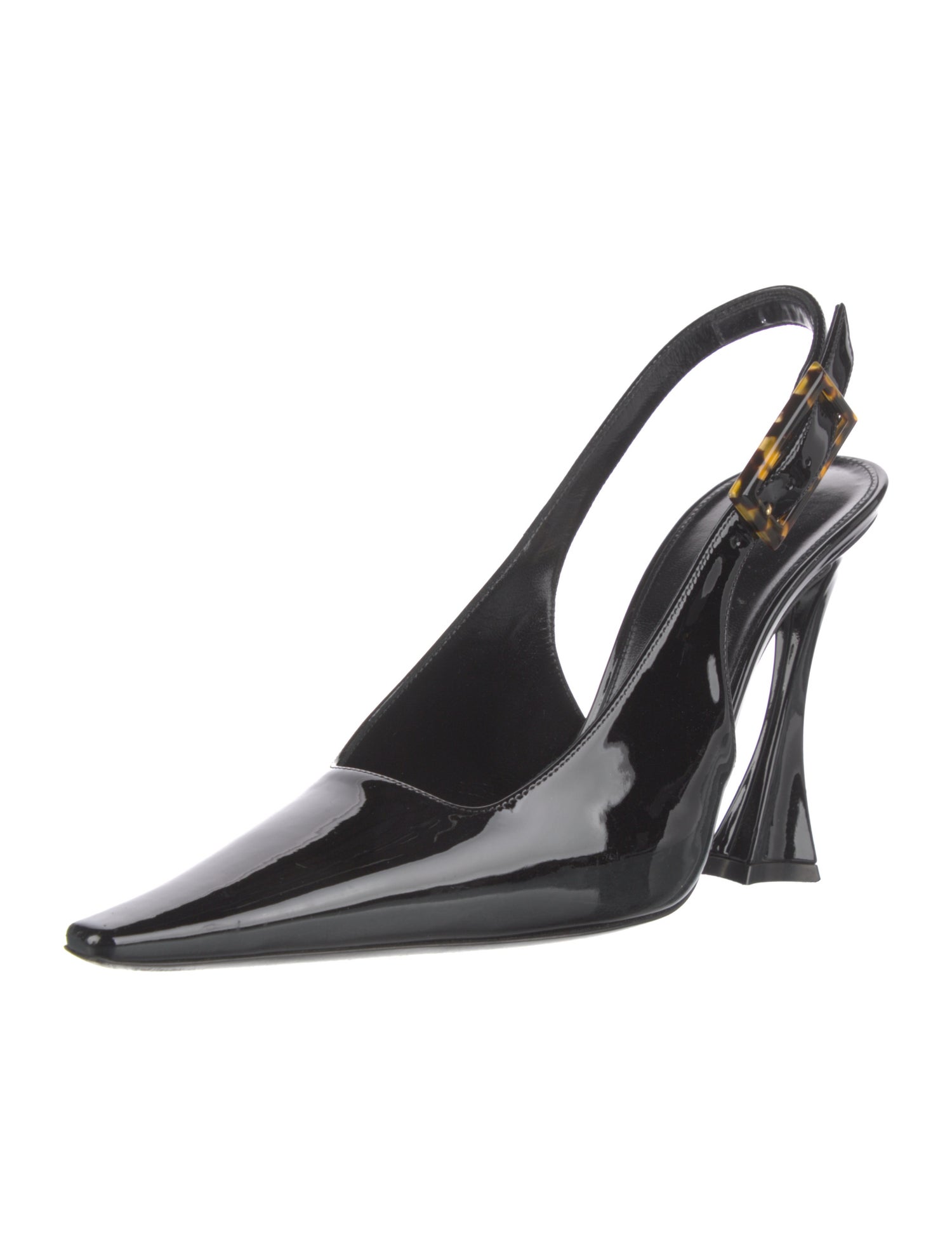 Saint Laurent Dune Slingback Pump Patent Leather Slingback Pumps