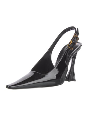 Saint Laurent Dune Slingback Pump Patent Leather Slingback Pumps