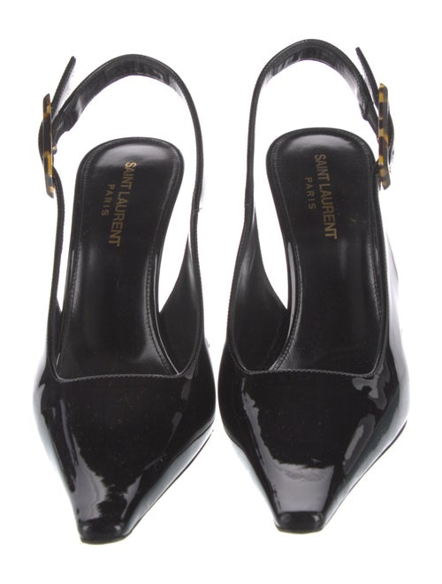 Saint Laurent Dune Slingback Pump Patent Leather Slingback Pumps