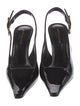 Saint Laurent Dune Slingback Pump Patent Leather Slingback Pumps