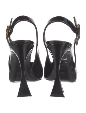 Saint Laurent Dune Slingback Pump Patent Leather Slingback Pumps