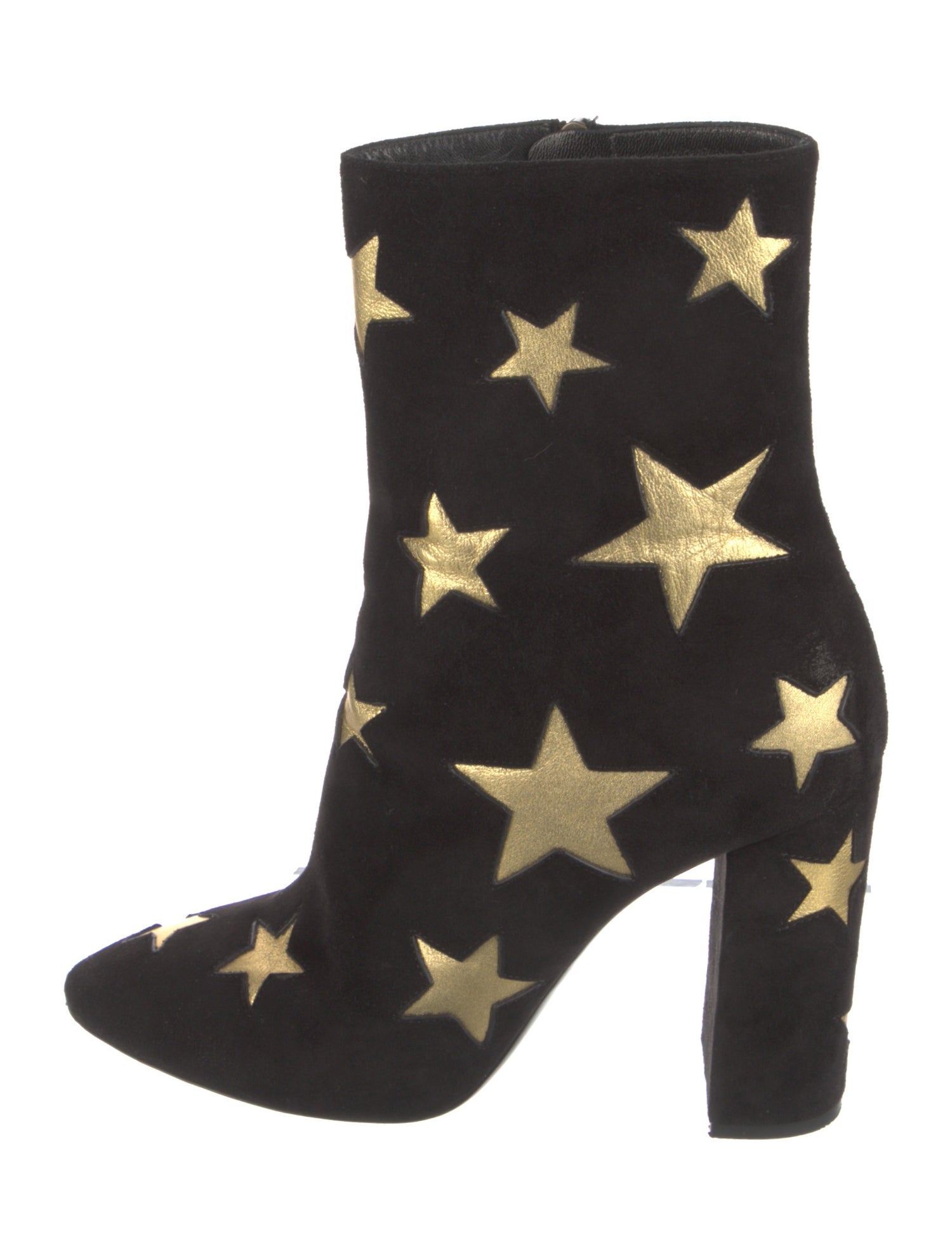 Saint Laurent Suede Printed Boots