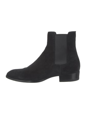 Saint Laurent Wyatt Chelsea Boot Suede Chelsea Boots