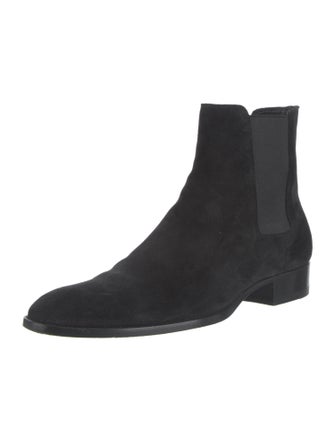 Saint Laurent Wyatt Chelsea Boot Suede Chelsea Boots