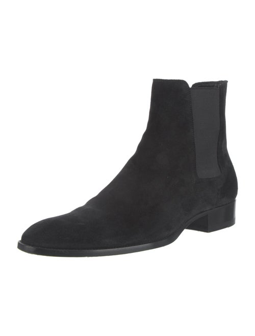 Saint Laurent Wyatt Chelsea Boot Suede Chelsea Boots
