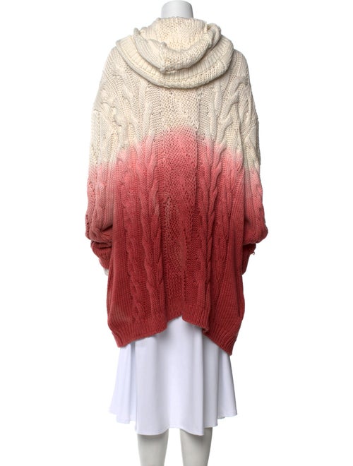 Saint Laurent Colorblock Pattern Open Front Sweater