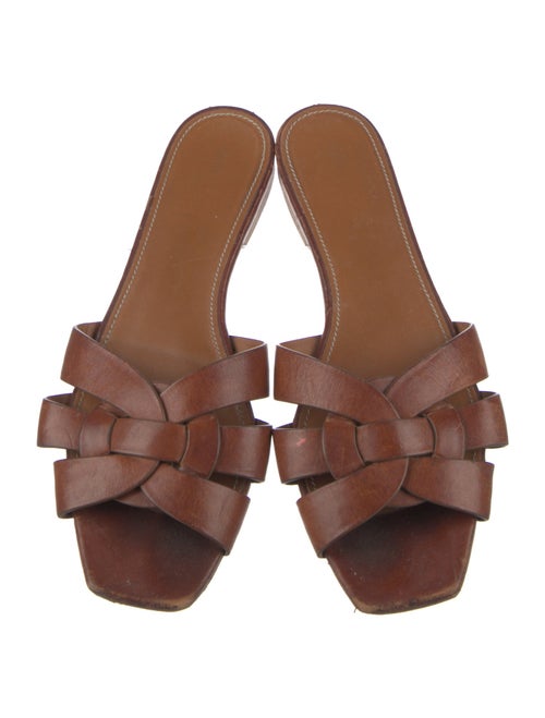 Saint Laurent Leather Slides