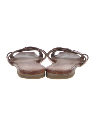 Saint Laurent Leather Slides