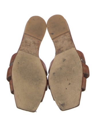 Saint Laurent Leather Slides