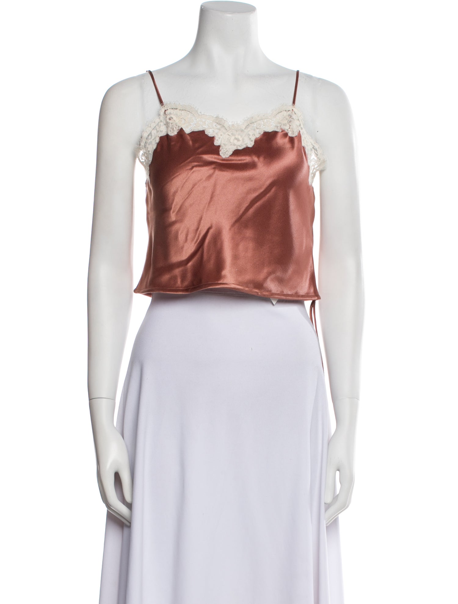 Saint Laurent 2022 Silk Crop Top