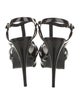 Saint Laurent Patent Leather T-Strap Sandals