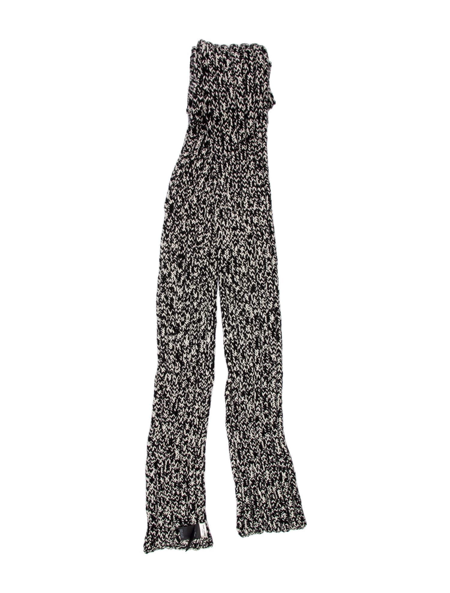 Saint Laurent Wool Printed Scarf w/ Tags