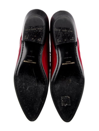 Saint Laurent Patent Leather Lace-Up Boots