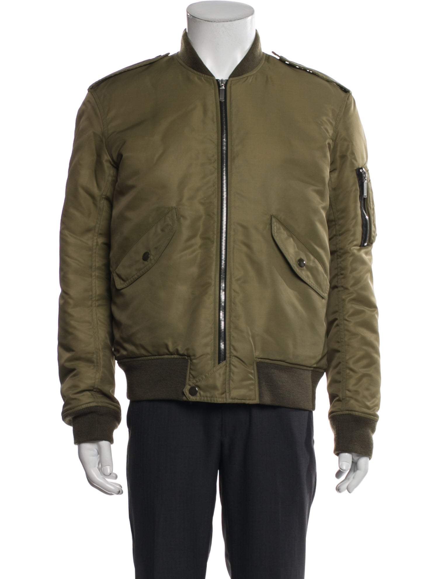 Saint Laurent 2017 Nylon Bomber Jacket