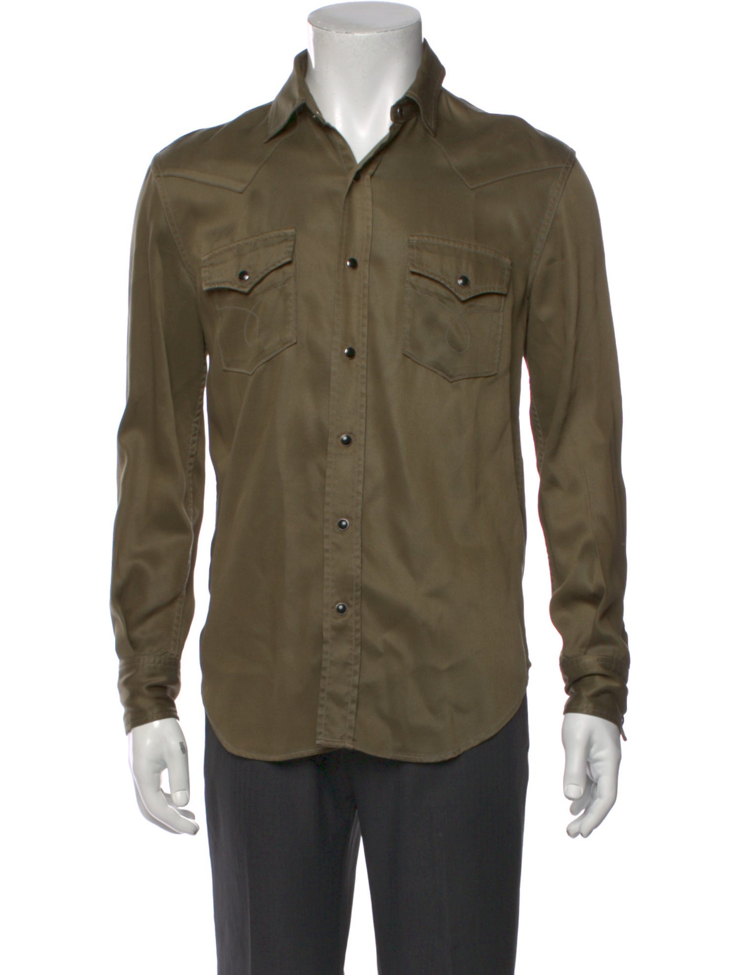 Saint Laurent 2016 Long Sleeve Western Shirt