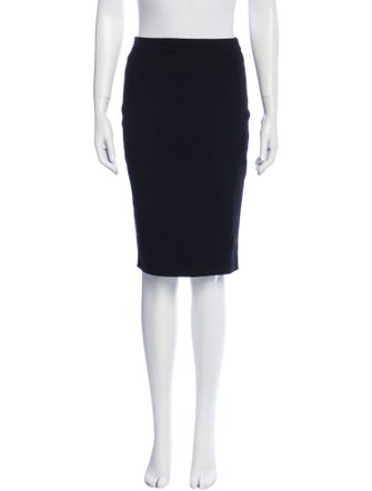 Saint Laurent Wool Knee-Length Skirt