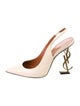Saint Laurent Leather Slingback Pumps