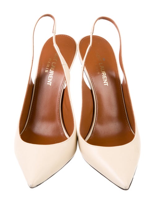 Saint Laurent Leather Slingback Pumps