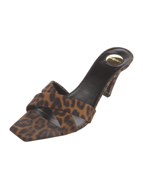 Saint Laurent Animal Print Slides