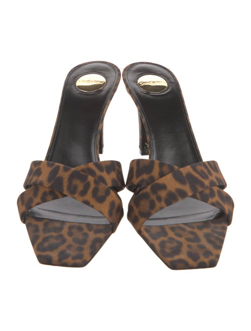Saint Laurent Animal Print Slides