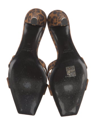 Saint Laurent Animal Print Slides