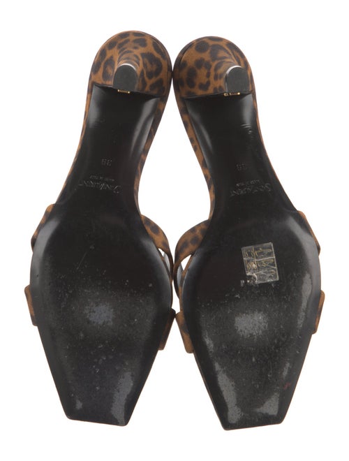 Saint Laurent Animal Print Slides