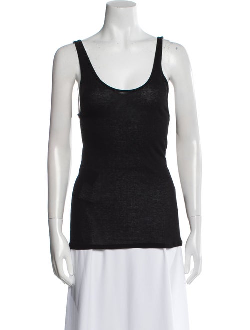 Saint Laurent Scoop Neck Sleeveless Top