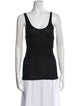 Saint Laurent Scoop Neck Sleeveless Top