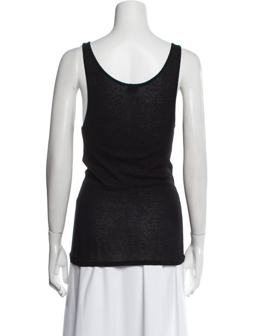 Saint Laurent Scoop Neck Sleeveless Top