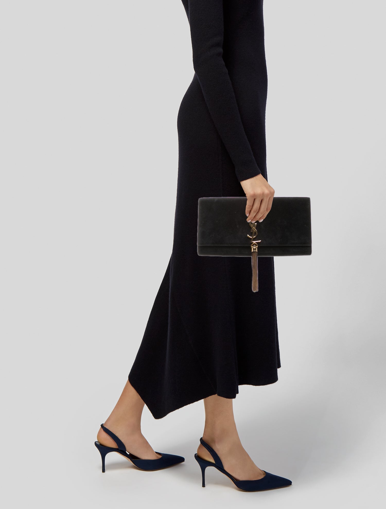 Saint Laurent Suede Cassandre