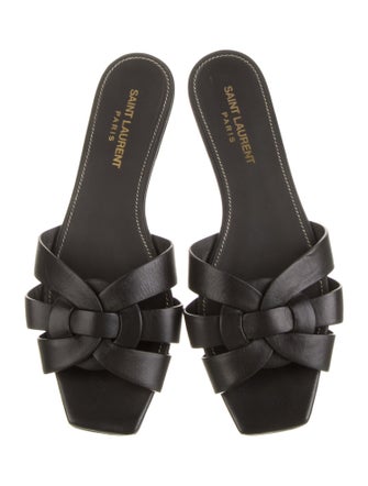 Saint Laurent Leather Slides