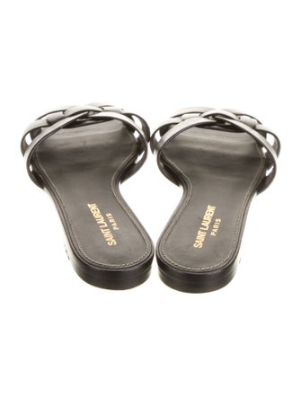 Saint Laurent Leather Slides
