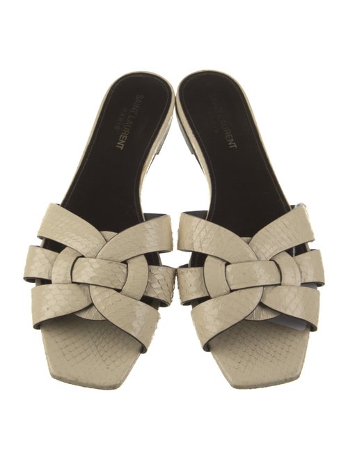 Saint Laurent Snakeskin Slides