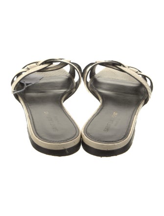 Saint Laurent Snakeskin Slides