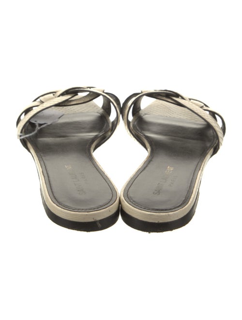 Saint Laurent Snakeskin Slides